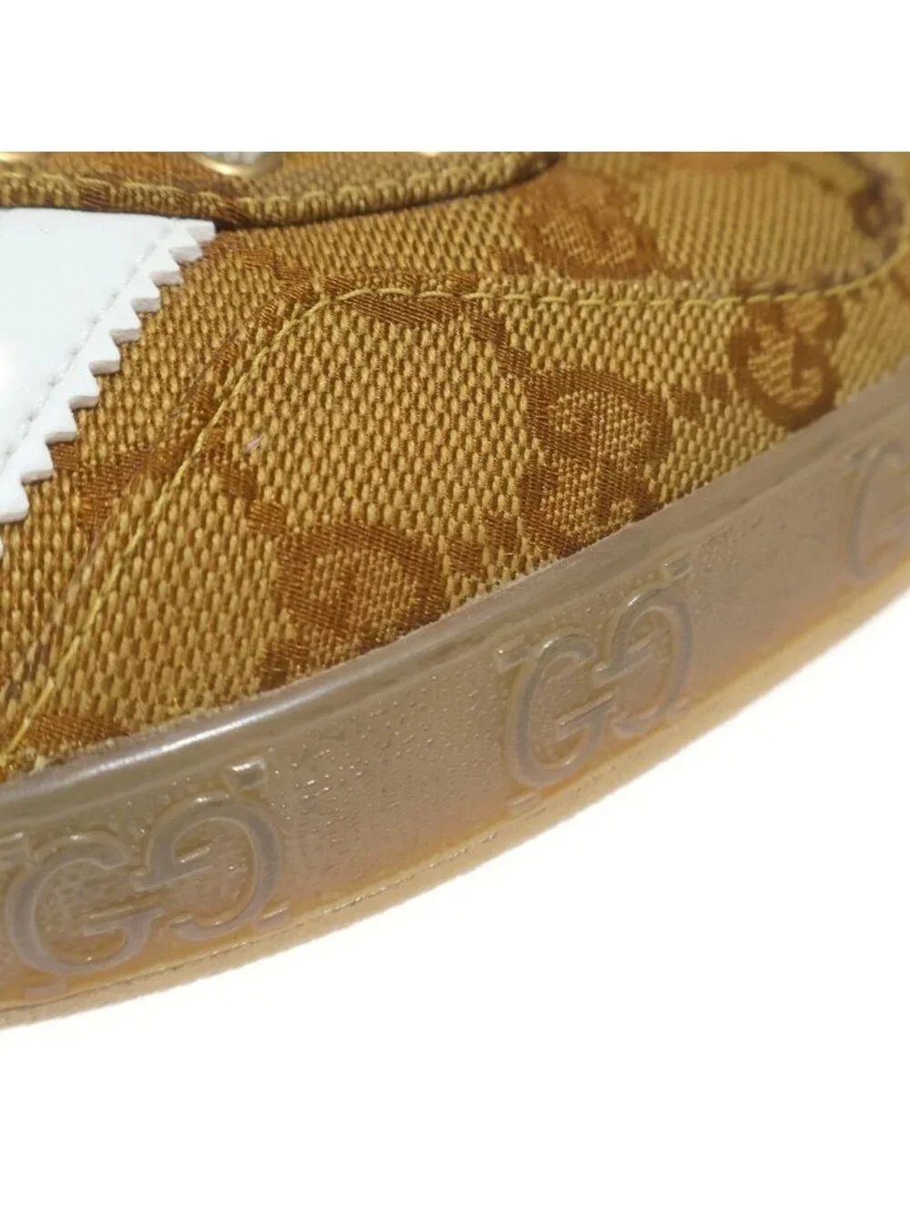 Gucci Adidas Gazelle GG Canvas Low Cut Sneakers Brown